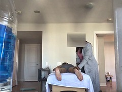 Real ebony RMT cant help herself and gives in to Asian cock