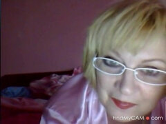 Fat BBW Russian 52 yo mature mom on homemade webcam