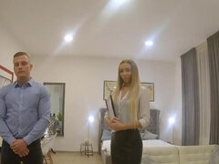 Hot Belarusian Polina Max gets fucked in front of hubby