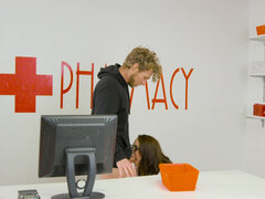 Pharmacist Chanel Preston helps a guy with dick problem