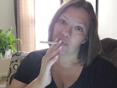 Gorda, Verga grande, Enorme, Verga enorme, Monstruo, Fumando, Tetas