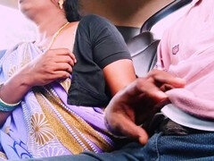 Teta, Fafanje, Avto, Zunanji izliv, Dekle drka tiča, Indijka, Milf, Mama