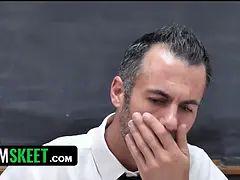 69, 오랄섹스, 얼굴에, 여자, Hd, 양말, 선생, 젖가슴