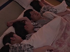 デカパイ, グループ, 日本人, 淫乱熟女, 三人