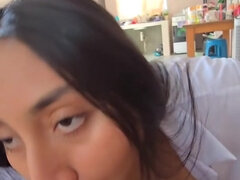 Amateur, Anal, Gros cul, Collège université, Éjaculation interne, Fille latino, Mexicainne, Uniforme