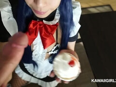 Kawaii Maid Offers Up a Creampie