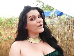 Chunky Cuban Angelina Castro Blows Her Hard Cock Camera Lad!