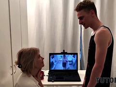 TUTOR4K. The guy installed the cameras and was right because they helped him fuck the teacher