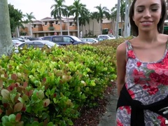 Sex-Obsessed Amber Fucked Outside