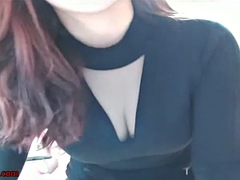Nana, Mignonne, Coréenne, Masturbation, Collant, Solo, Adolescente, Webcam