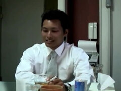 Hot Japanese Straight Gay for Pay by His Boss