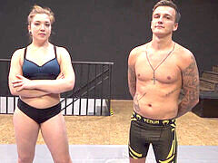 Alisha Rage in a heated real mixed wrestling match: Anger vs. Andreas II