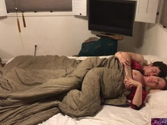 Stepmom shares bed with stepson - Erin Electra