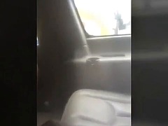 Fat booty hoe sucks cock in the car
