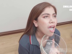 Marina Gold swallows 73 mouthful cumshots