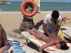 Egypt porn with hot bikini girls: Day 4 - Girl on girl sex on the beach