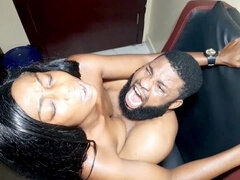 Ruzzyde, the ebony Nigerian sensation, dominates in amateur hardcore porn