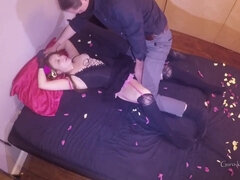 Valentine's Day Photoshoot heads Wrong Uber-Cute Smallish Lady Tricked,Cuffed&Fuck