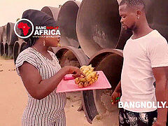 A doll who sales Banana got humped by a buyer -while instructing him on how to eat the banana