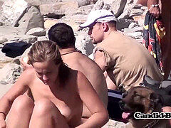 nude first-timer Females Spied  By Hidden Camera At The Beach