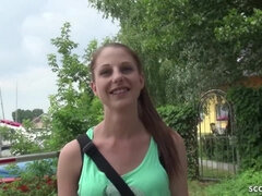 GERMAN SCOUT - PIA (18) FROM BERLIN SEDUCE TO ANAL FUCK AT PUBLIC CASTING - Casting