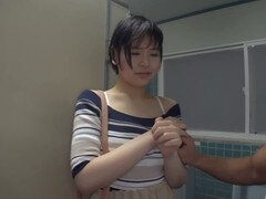 Steamy public toilet action with amateur Asian babe giving blowjobs