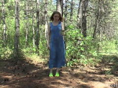 Isabel Stern strips and masturbates in the forest