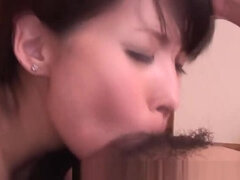 Beauteous hairy oriental Akane Hotaru in real amateur porn video