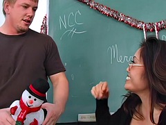 Asiatisch, Blasen, Spermaladung, Hardcore, Pornostars, Student, Lehrer, Titten
