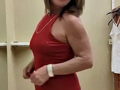 The hottest MILF in the world - cum with me in the dressing room