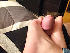 Step sister Footjob point of view