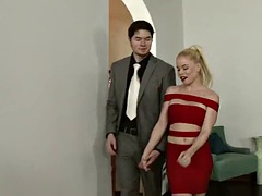 Blonde swinger Nikki Delano switches husbands and gets fucked