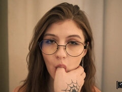 Migurtt Lina sucks boyfriend's cock and gets fucked balls deep
