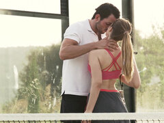 In den arsch, Arsch, Grosser schwanz, Blondine, Süss, Kehlenfick, Reiten