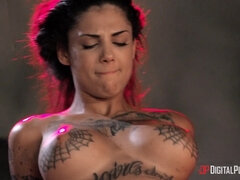 American Whore Story: Episode Three with Busty Tattooed Brunette Bonnie Rotten - cum in mouth