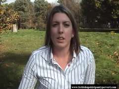 Highly Extremely 1st time British milf makes her highly utterly first clip outdoors