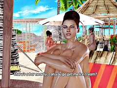 Maxs Life Cap 24 - massage sexy woman on nude beach