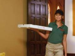 Big-boobied Eager mom has an affair with pizza courier