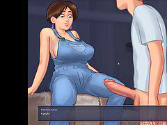 Mature breastfeeding cougar l My sexiest gameplay moments l Summertime Saga[v0.18] l Part #6