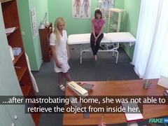 Fake Hospital (FakeHub): Patient has toy stuck in her pussy