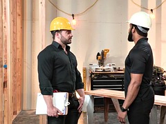 Heavy set workers use heavy set dicks
