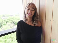 Huge tits on Japanese cheating wife - Interview with MILF who wants to fuck and comes to hotel to meet a man to cheat on husband in Japan 4K Pt 1