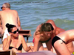 Nudist mind-blowing steaming milfs Spied at The beach Hd Voyeur Spy Video