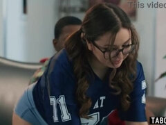 Leana Lovings gets naughty with stepdads friends during a wild game night