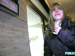 PublicAgent sumptuous Bianca drills a stranger in his hotel apartment