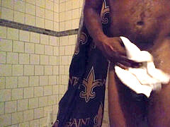 large ebony Dick Fresh Out The bathroom (BBC) Up Close Pull Back