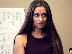nympho Cassidy Klein picked up and humped in office