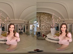 Natural teen Ashley Lane seduces and fucks virtual reality porn piano teacher