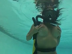 Full scuba diving and a dildo