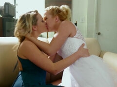 Mia Malkova and Samantha Rone pleasuring each other with their tongues